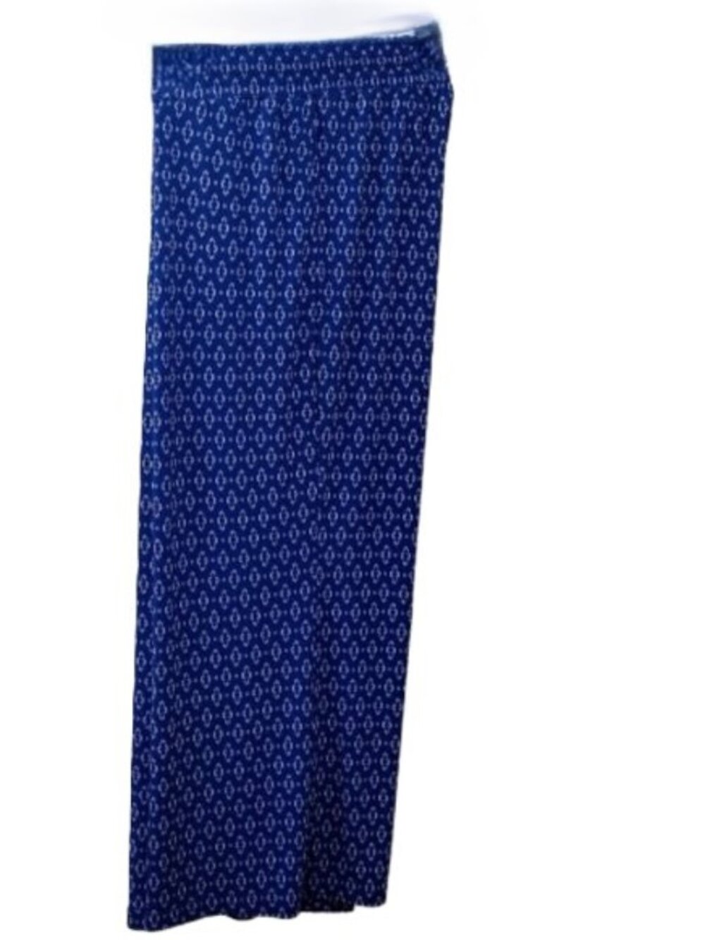 Nina Leonard Wide-Leg Pull-On Pants. (Size 2X) Blue and White